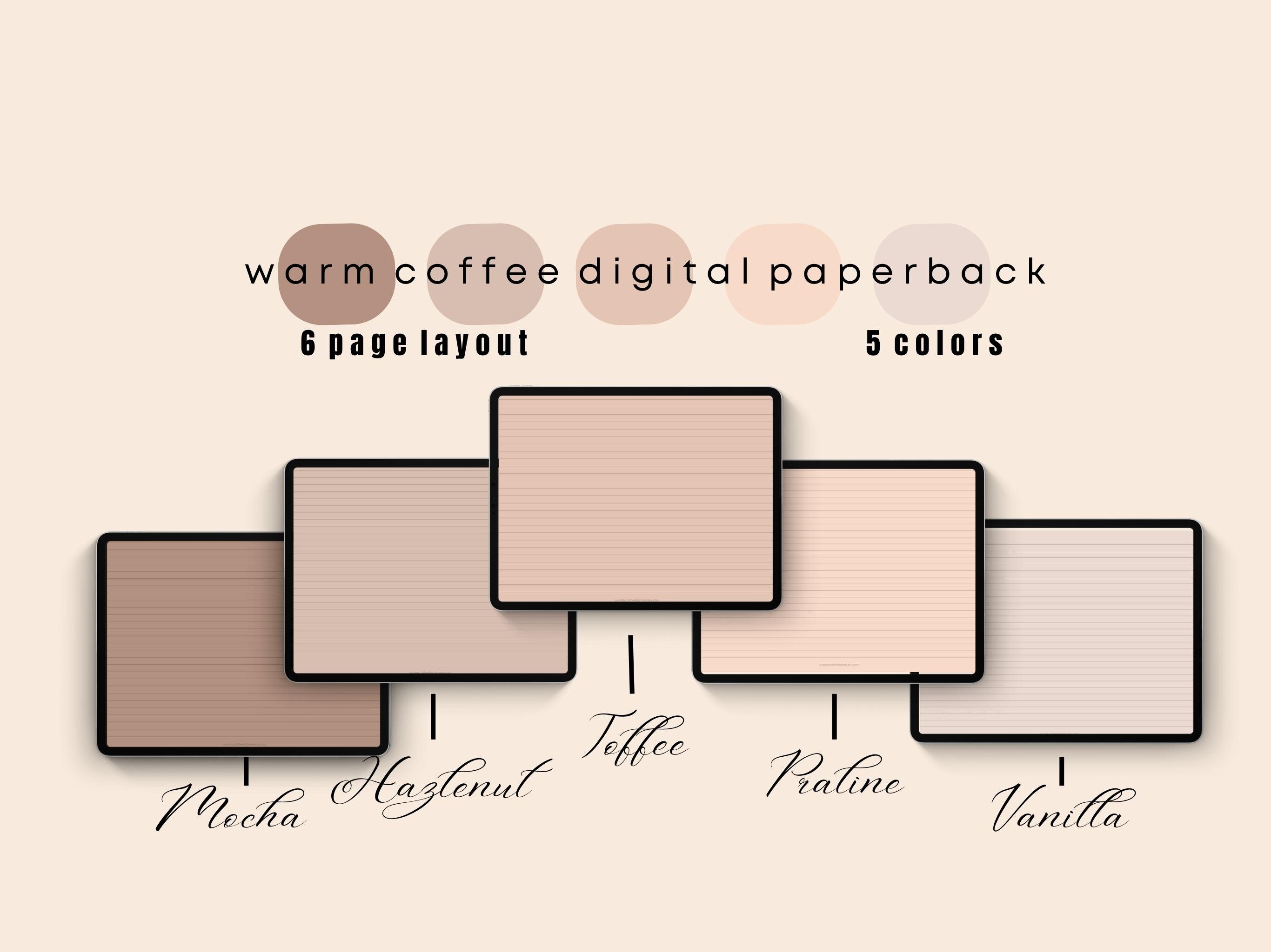 ♡ Warm Coffee Digital Notebook | Notebook Journal | Journal