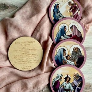 Mysteries of the Rosary Reflection Disc Set