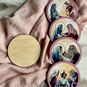 Mysteries of the Rosary Reflection Disc Set