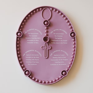 Rosary Popper Rosary Pop-it Catholic Kids Gift Children's Rosary Interactive Rosary Mauve
