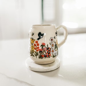 Catholic Mug, Mary’s Garden Mug || A Hidden Rosary Mug