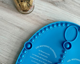 Spanish Rosary Popper || rosario español pop-it || regalo de pascua para niños católicos