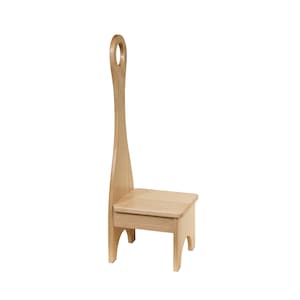 Step Stool with Handle / Wood Bench / Solid Hardwood! (not plywood) MADE in THE USA!