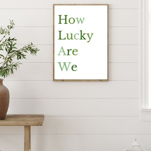 Minimalist St Patricks Day Wall Art Printable Decor, Saint Patricks Day Printable Wall Art,Instant Download Wall Art, Green Printable Art
