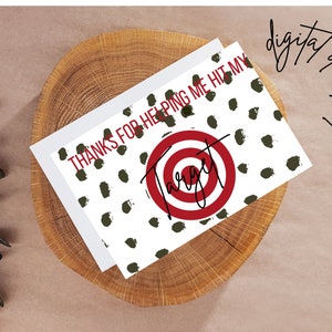 INSTANT DOWLOAD PRINTABLE On Target Gift Target Gift Card Teacher Appreciation Tag Template | Target Teacher Appreciation Tag Printable