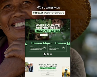 Squarespace Website Template for Podcasters | Turn Your Show Into a Brand | Beginner Friendly, No-Code Required, Launch In Days