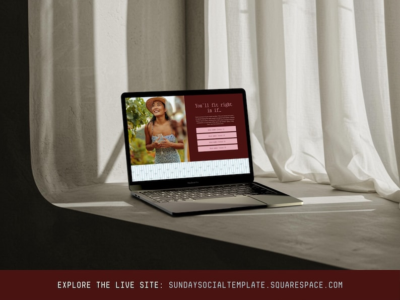 Social Group Website Template | Squarespace 7.1 | Community Builder | Supper Club | Book Club | Event Organizer Site image 16