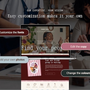 Social Group Website Template | Squarespace 7.1 | Community Builder | Supper Club | Book Club | Event Organizer Site image 10