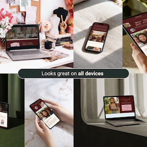 Social Group Website Template | Squarespace 7.1 | Community Builder | Supper Club | Book Club | Event Organizer Site image 8