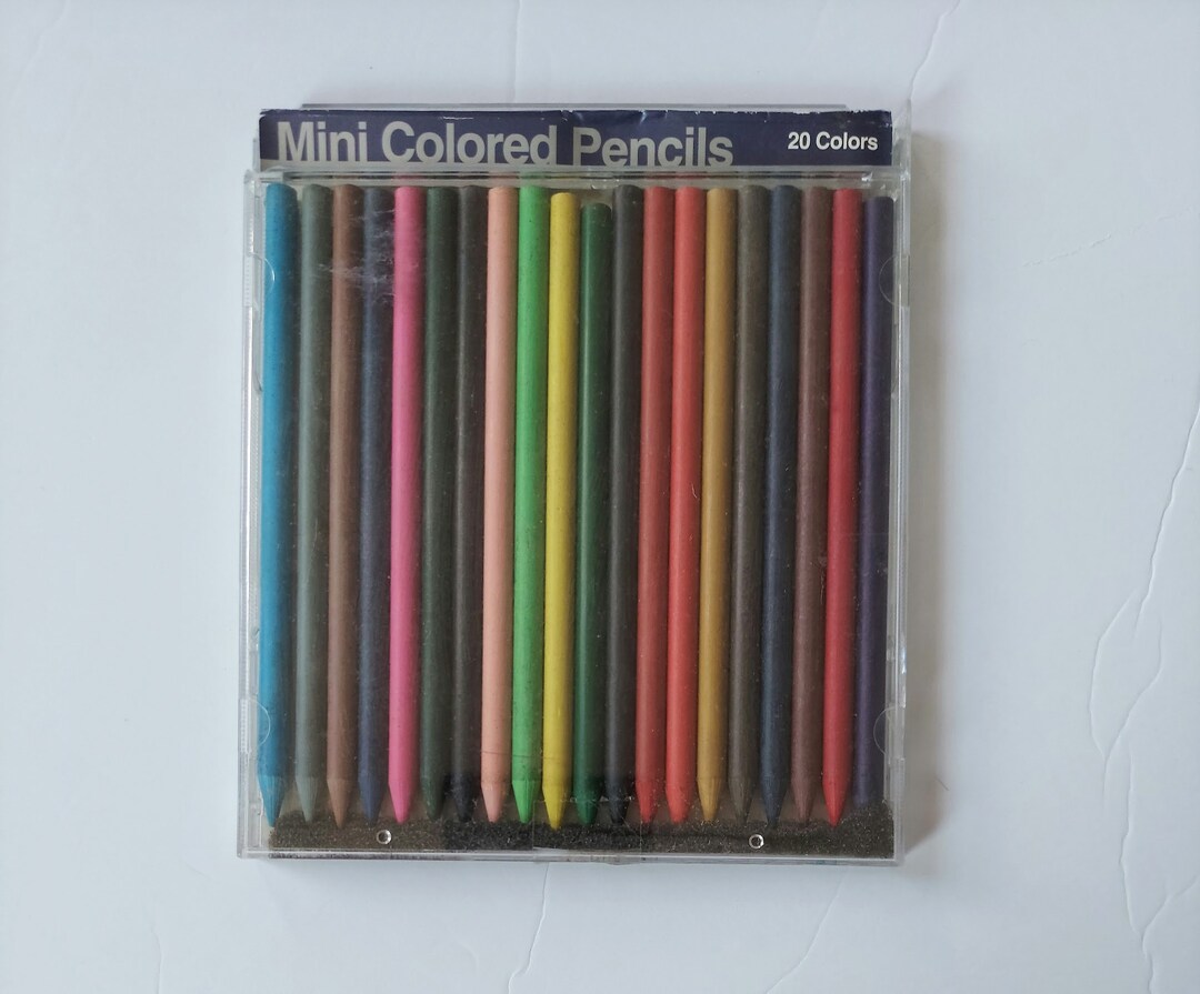 Mini Woodless Color Pencils Set of 20 in Dvdlike Case Sealed Etsy