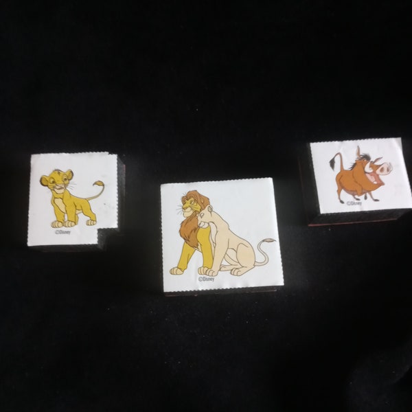 The Lion King Vintage Disney Foam Mounted Stamps Set of 3