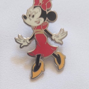 Disney Fierce Fashionable Booster Pin Minnie Mouse Red Dress 2014