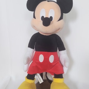 Disney Parks Original Mickey Mouse Red Pants Fuzzy Plush 18&quot;
