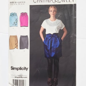 Simplicity Cynthia Rowley Sewing Pattern 2512 Misses Skirts Size 4-12 Uncut 2009