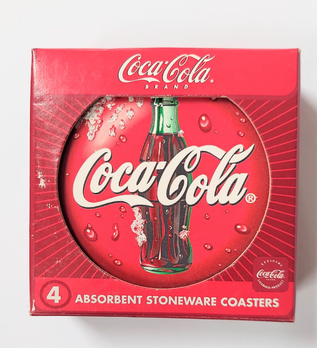 Coca Cola Collectable Vintage Stonewear Coasters Set of 4 - Etsy