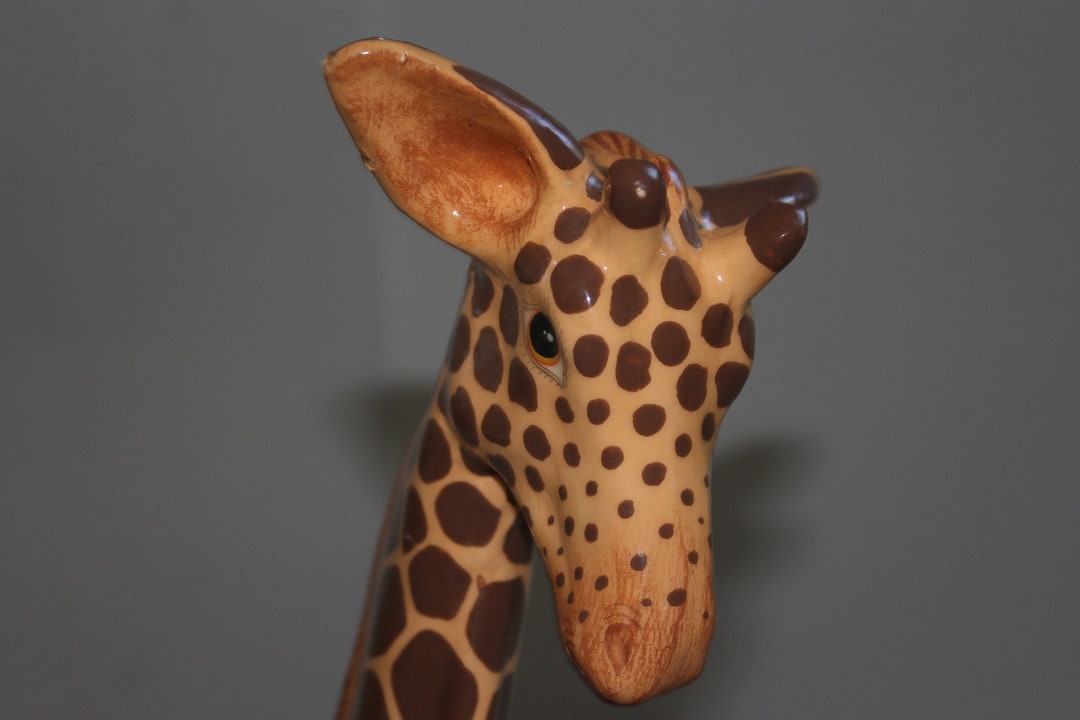 Vintage Hand Made Papier Mache Giraffe Etsy