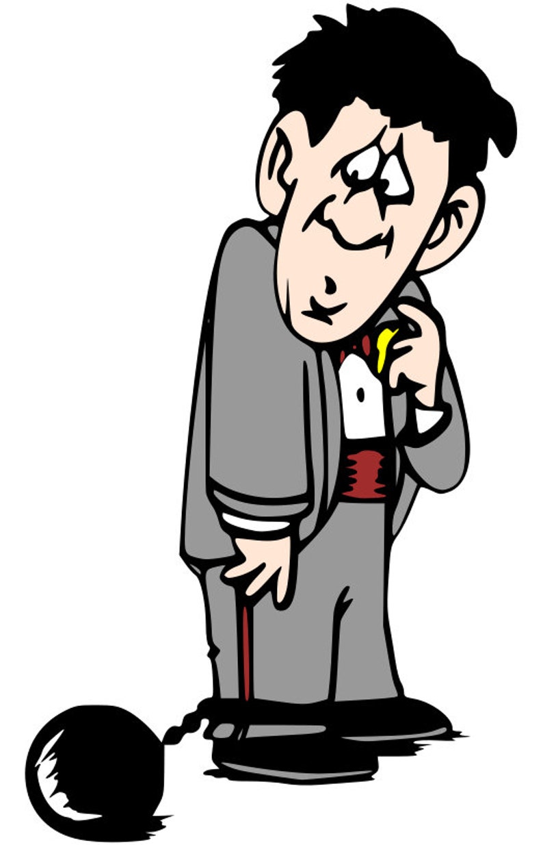 Ball and Chain Svg, Files for Cricut, Silhouette, Ball and Chain Cut