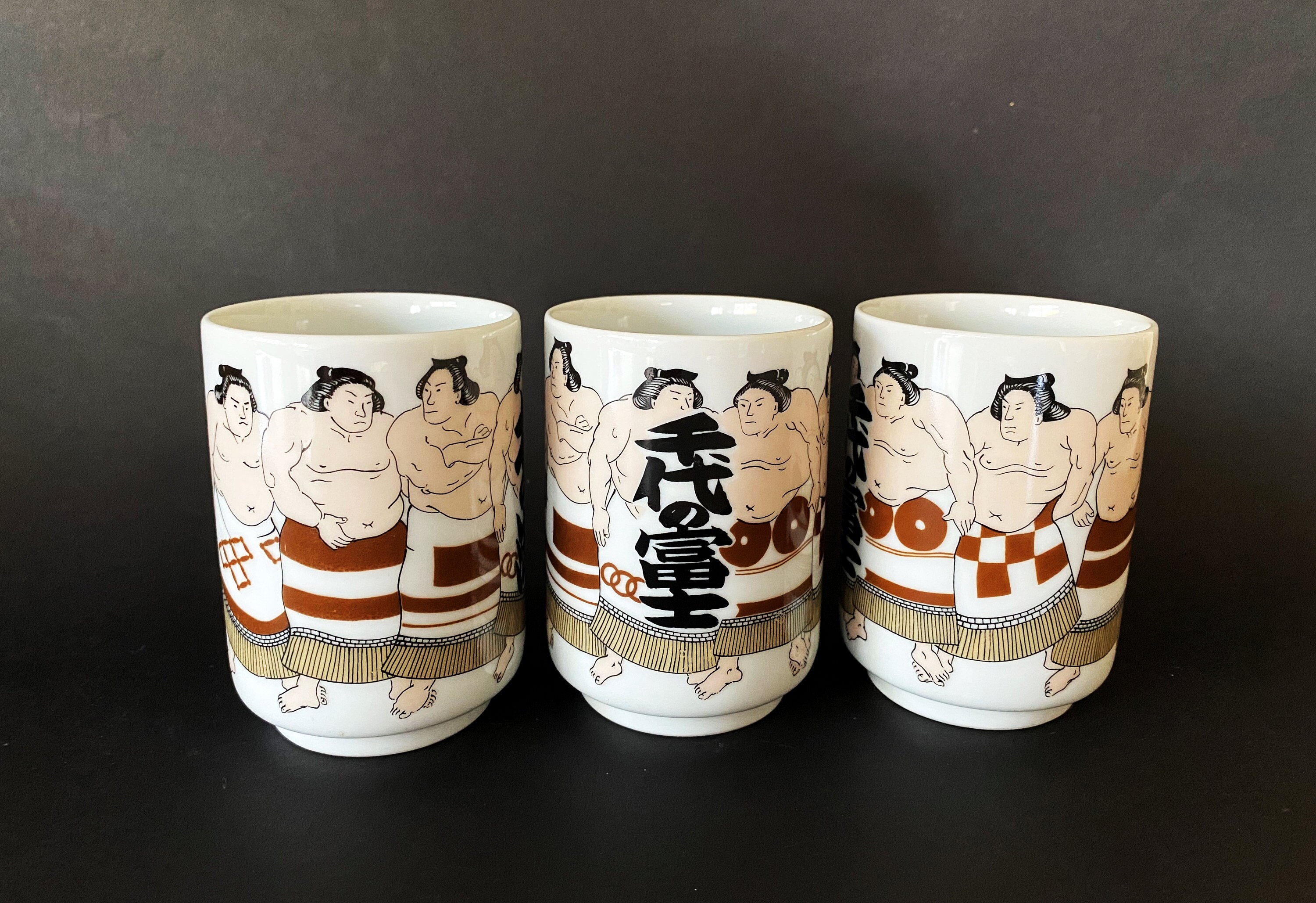 Lot de 3 Tasses à Thé Sumo
