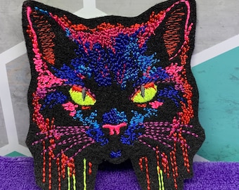Colorful cat patch