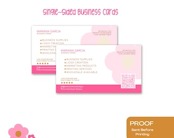 Custom Logo Business Cards: Glossy or Holographic, Single-Sided
