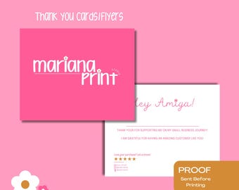 Custom Thank you Cards | Flyers 4x5 | Appreciation Cards | Care Card