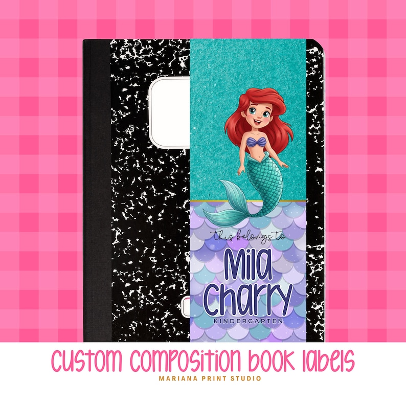 Custom Composition Book Labels: Any Theme - Etsy