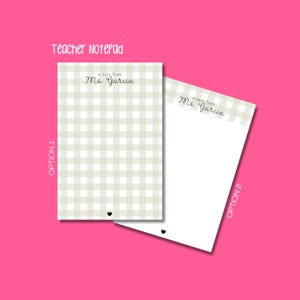 Personalized Notepad Teacher | Custom Teacher Notepad | Teacher Appreciation | Writing Pad | Gift for Teacher | Teacher Gift