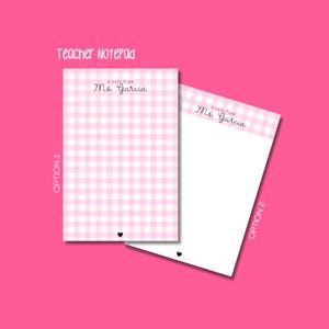 Personalized Notepad Teacher | Custom Teacher Notepad | Teacher Appreciation | Writing Pad | Gift for Teacher | Teacher Gift