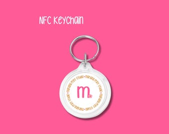 Custom NFC Business Keychain: Smart Contact Sharing