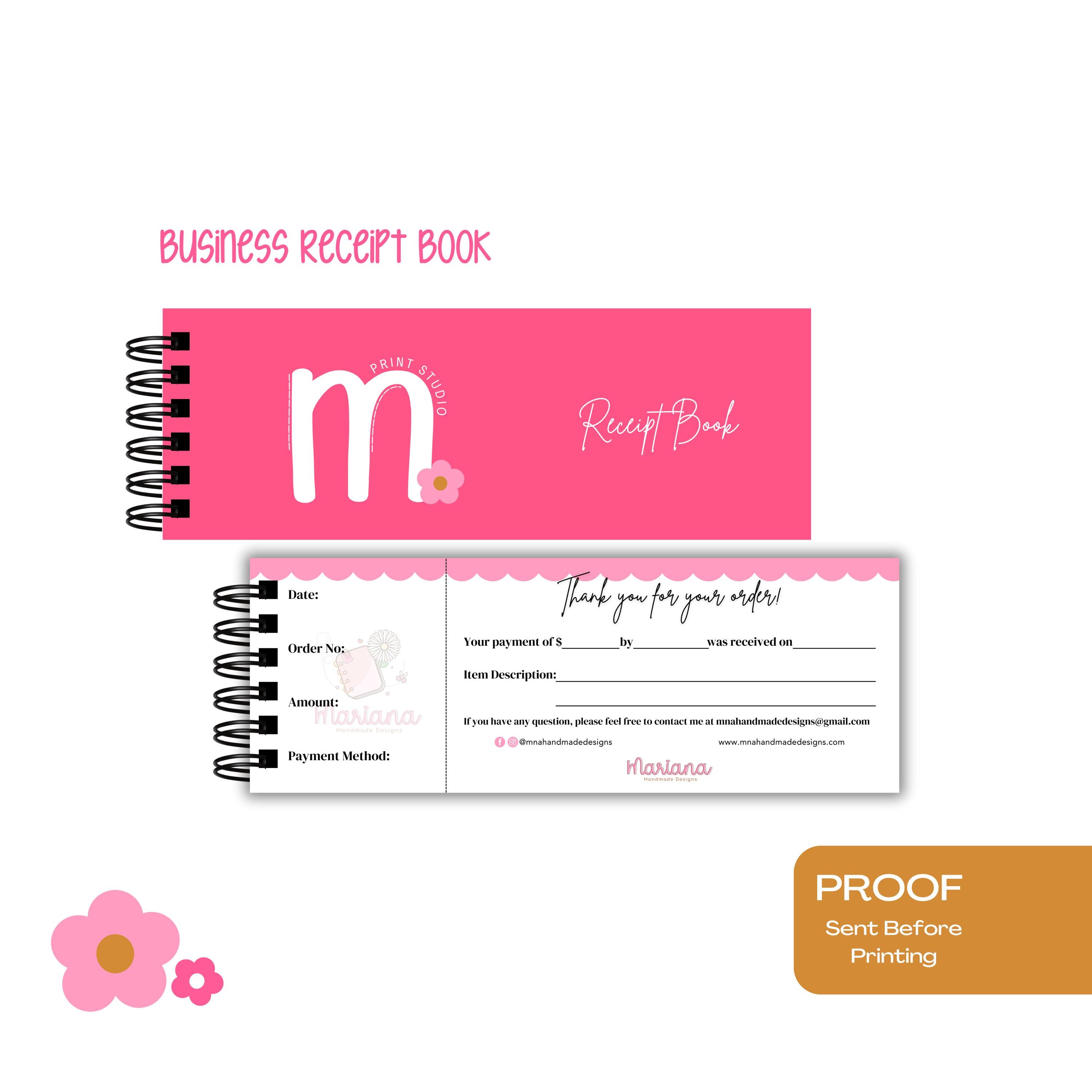 Business Receipt Book | Market Seller | Receipt Book | Custom Receipt Book | Customer Receipt Book