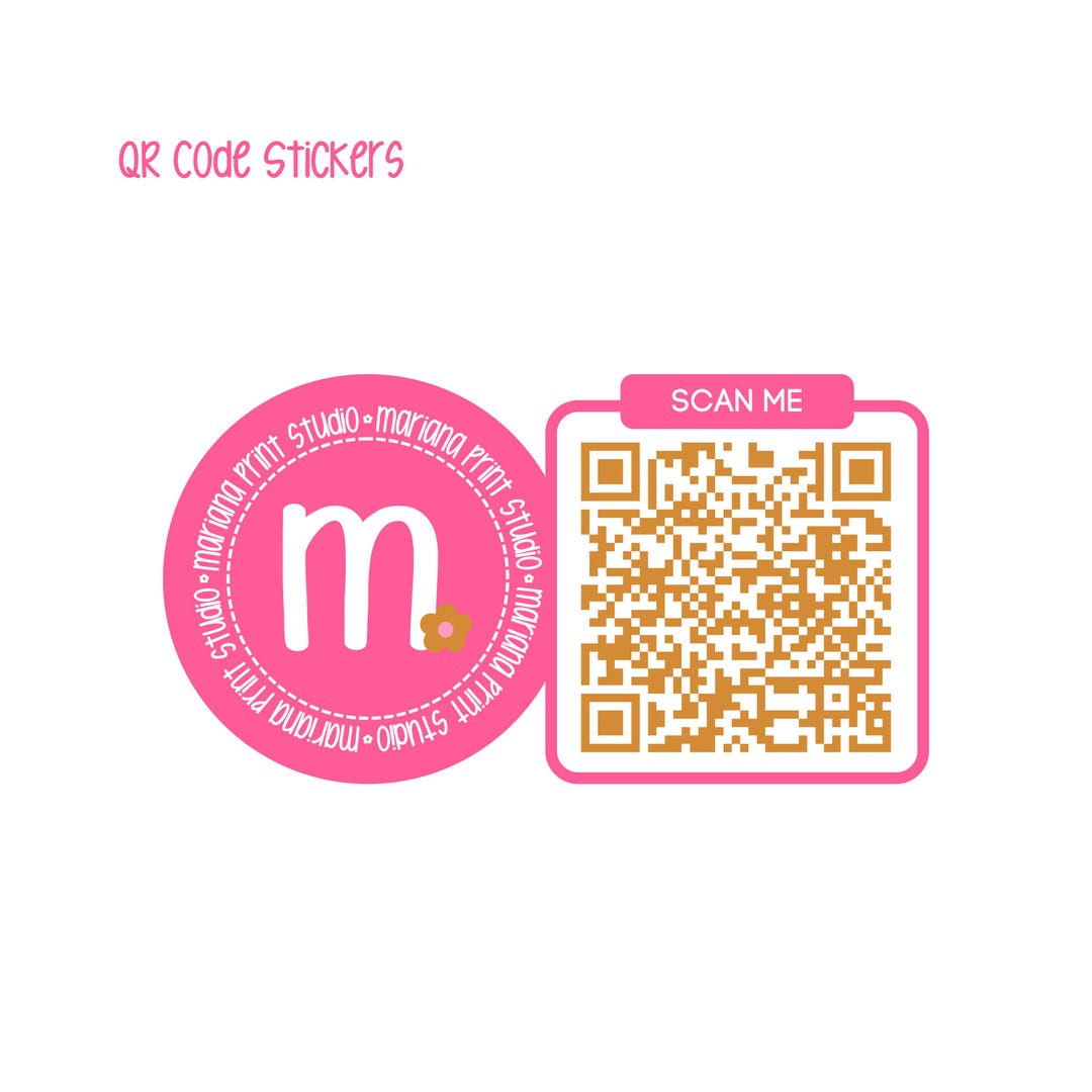 Custom QR Code Sticker: Business Promotion, 2 Inch - Etsy