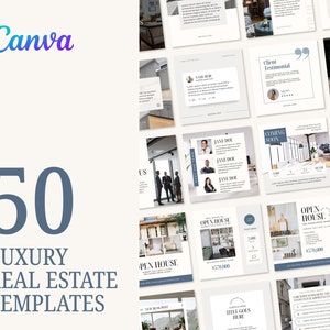 Luxury Real Estate Marketing Canva Instagram Template | Minimal Real ...