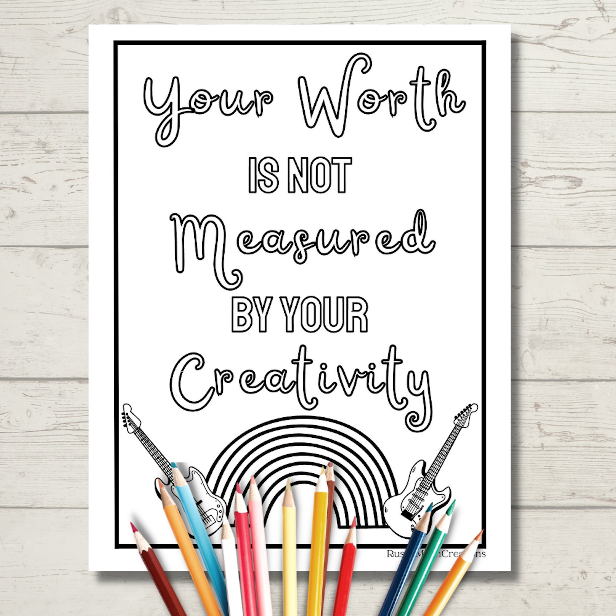 10 Self Love Coloring Pages - Etsy