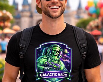 Camiseta de astronauta galáctico, camiseta de guardabosques espacial, camiseta de parque temático