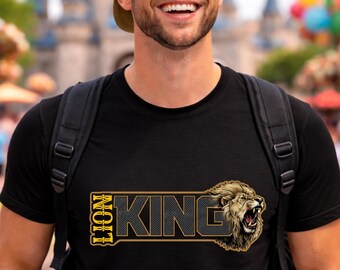 Camiseta con el león rugiente de Hakuna Matata, inspirada en un parque temático