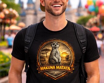 Camisa Hakuna Matata Meerkat, camisa inspirada en el parque temático