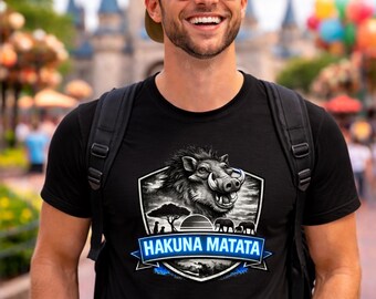 Camiseta de jabalí de Hakuna Matata, inspirada en un parque temático