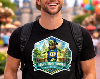 Camiseta de maratón, camiseta de parque temático, World Showcase