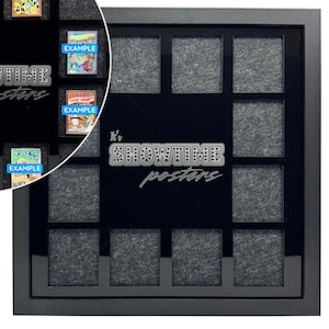Pin Board Shadowbox Display Case to organize your pin collection- Coffee Cups