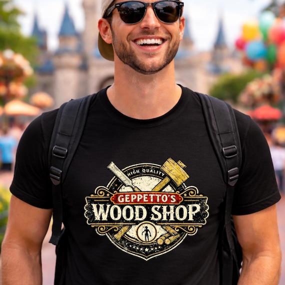 Geppetto's Wood Shop Theme Park Shirt