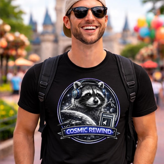 Cosmic Rewind Shirt, Rocket Racoon Theme Park Inspired Shirt
