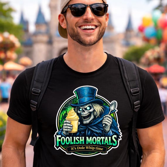 Hat Box Ghost Dole Whip Shirt, Haunted Mansion Shirt, Cool Dad Theme Park Swag