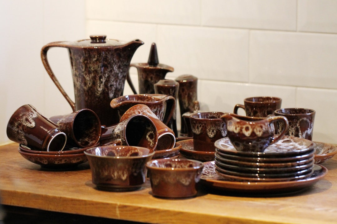 1970s Kernewek Pottery Ltd Goonhaven Cornwall Pottery Coffee