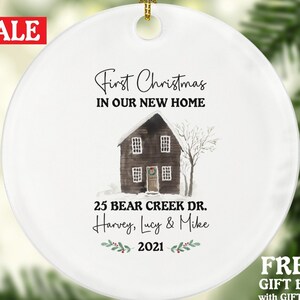 Personalized New Home Ornament - New Home Christmas Ornament - New House Ornament