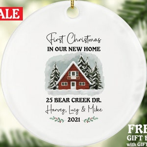 Personalized New Home Ornament - New Home Christmas Ornament - New House Ornament