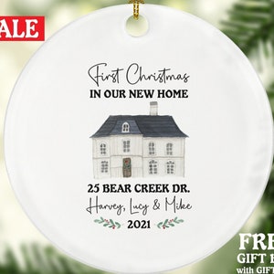 Personalized New Home Ornament - New Home Christmas Ornament - New House Ornament
