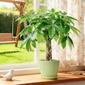 Braided Money Tree Potted Plant in Decorative Pot, Good Luck Houseplant | Indoor Live Plant | Gift for Home Office | Housewarming Gift