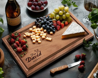 Personalized Cutting Board, 12/16'' Walnut Charcuterie Board, Best Gift For Mother's Day, Gift For Her, Gift For Mom, Anniversary Gifts