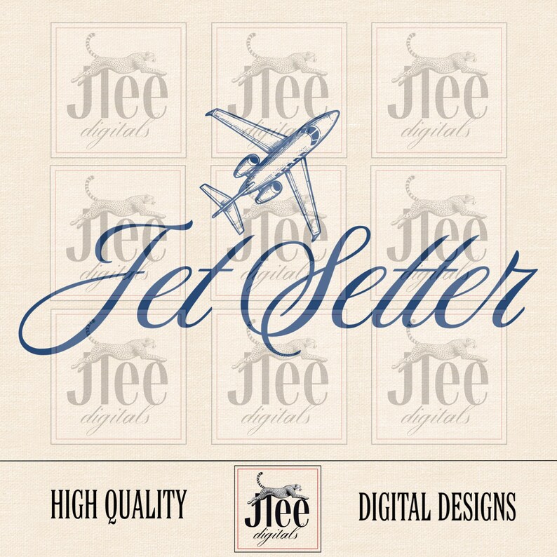 Jet Cursive Jet Setter PNG, Trendy Travel Design (digital Download) - Etsy