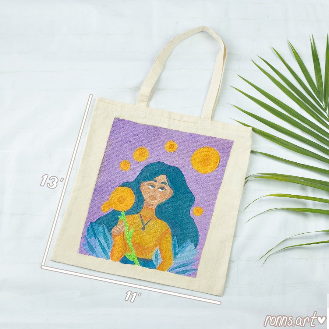 Make a Bright & Happy Hand-Painted Market Tote Bag (That's